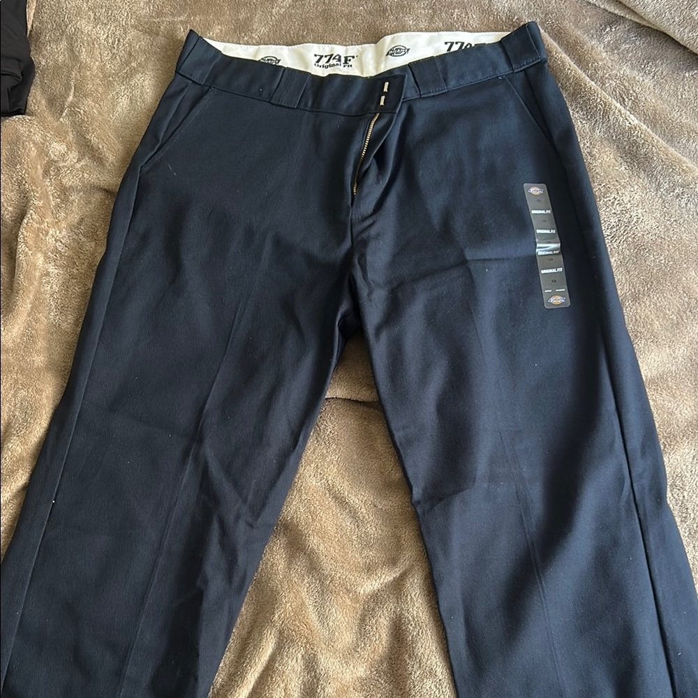 Dickies Black Dress Pants Relaxed Fit